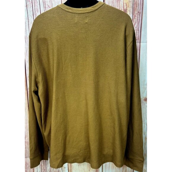 Tecovas Mens Waffle Pima Cotton Long Sleeve Henley Shirt XXL NWT - Picture 2 of 6